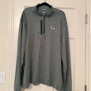 Green Bay Packer Cutter & Buck Heathered Gray Pullover